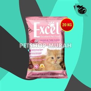 Makanan Kucing Excel 20 Kg Dry Food Karungan 20kg Maxi Bolt Sak