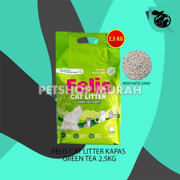 Pasir Gumpal Wangi Kucing Felis Kapas Tofu Cat Litter 2,5kg - Image 4