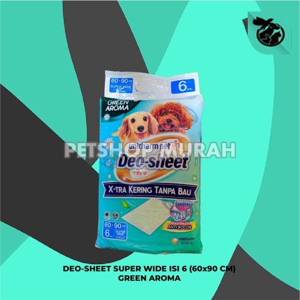 Deo-sheet Alas Pipis Poop anjing Perlak Hewan 6 pcs Repack - Image 5