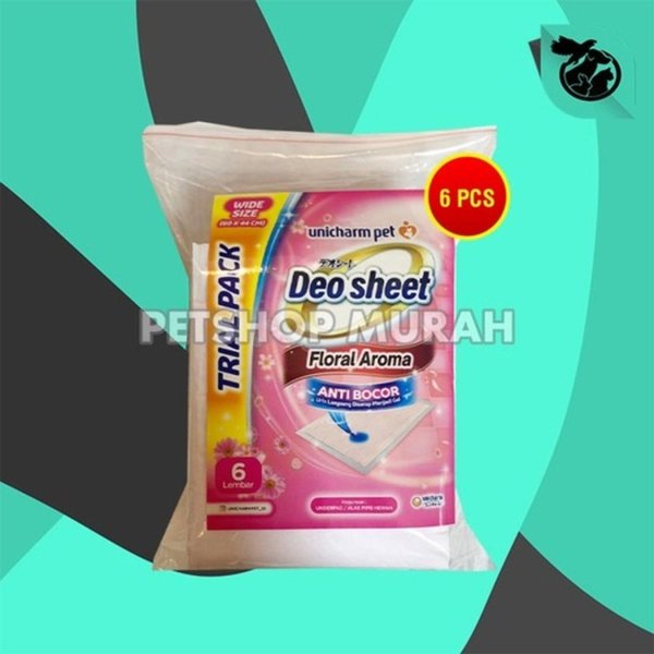 Deo-sheet Alas Pipis Poop anjing Perlak Hewan 6 pcs Repack - Image 6