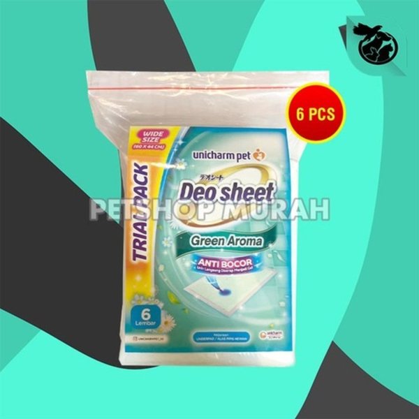 Deo-sheet Alas Pipis Poop anjing Perlak Hewan 6 pcs Repack - Image 3
