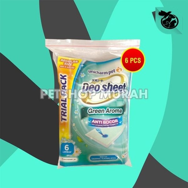 Deo-sheet Alas Pipis Poop anjing Perlak Hewan 6 pcs Repack - Image 7