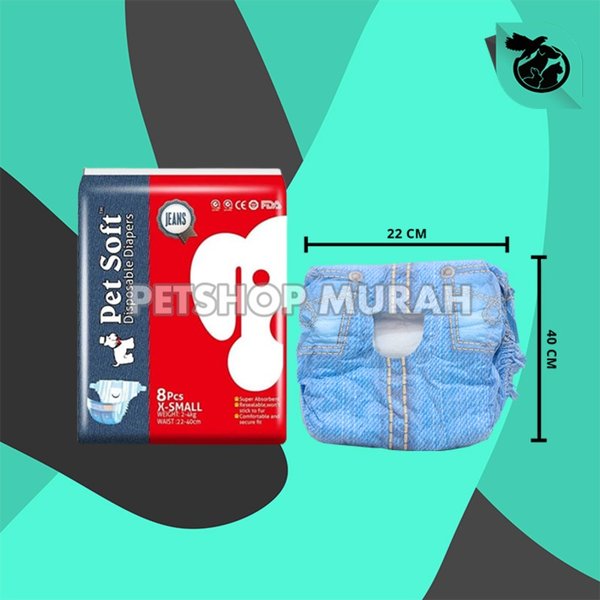 Popok Pampers Anjing Kucing Pet Soft Disposable Diapers Satuan