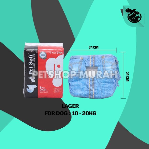 Popok Pampers Anjing Kucing Pet Soft Disposable Diapers Satuan - Image 3