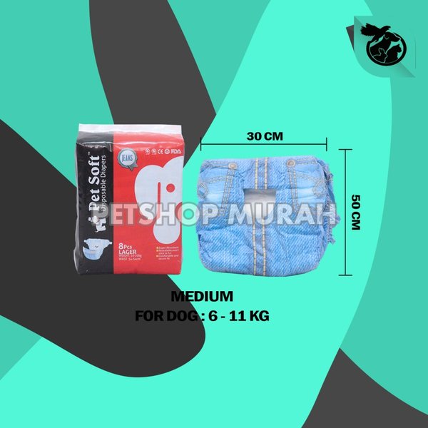Popok Pampers Anjing Kucing Pet Soft Disposable Diapers Satuan - Image 4