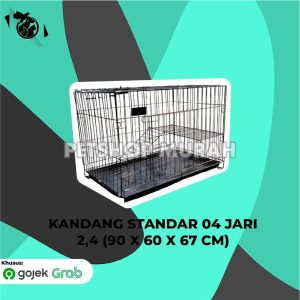 Kandang Hewan Kucing Anjing Besi Lipat Tebal