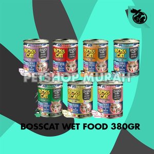 Makanan Kucing Basah Boss Cat Wet Food Kaleng 380 Gram