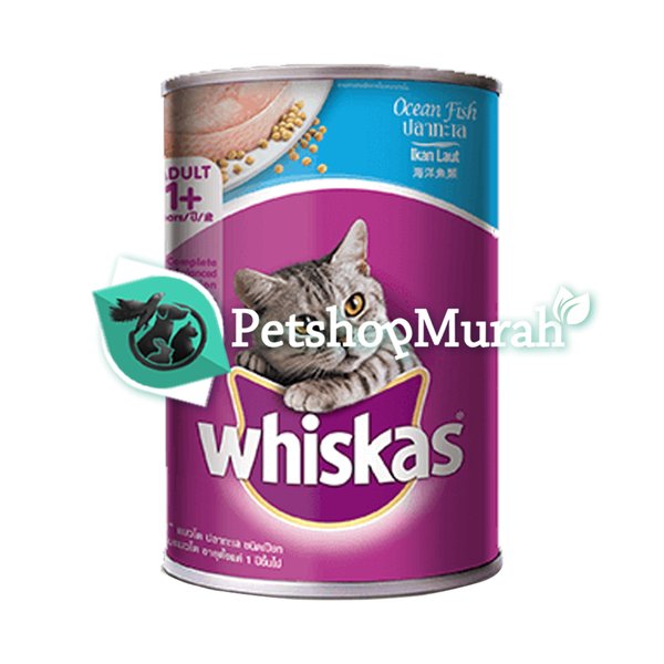 Makanan Kucing Whiskas Ocean Fish 400 Gram - Wiskhas Kaleng Wiskas Ikan Laut 400Gr - Image 4