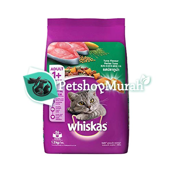 Whiskas Tuna Adult Dry Cat Food Makanan Kucing Dewasa 1.2kg - Image 4