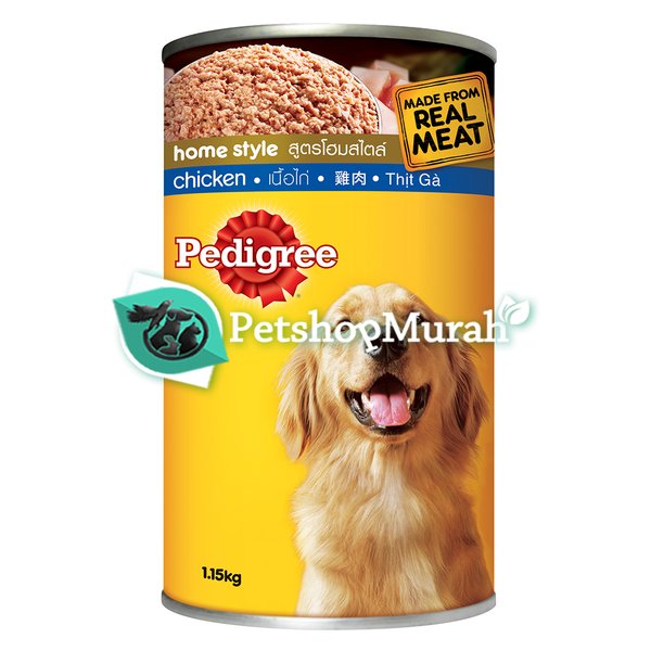 Pedigree Chicken Adult Wet Can Dog Food Makanan Anjing Dewasa Kaleng 1.15kg - Image 4