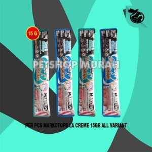 Snack Cemilan Kucing Markotops Creamy Cat Treats Liquid Per PCS 15 Gr