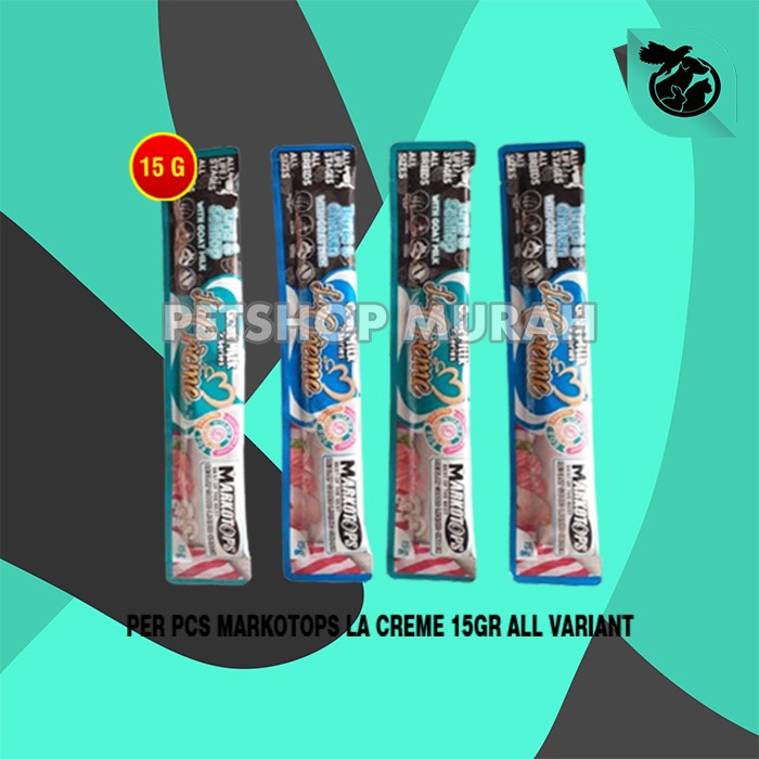 Snack Cemilan Kucing Markotops Creamy Cat Treats Liquid Per PCS 15 Gr
