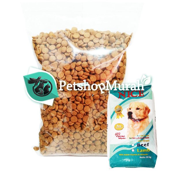 Nice Dog Repack 1Kg Makanan Anjing Repacking 1 Kg - Nice Beef - Nice Lamb Dog Food - Image 2