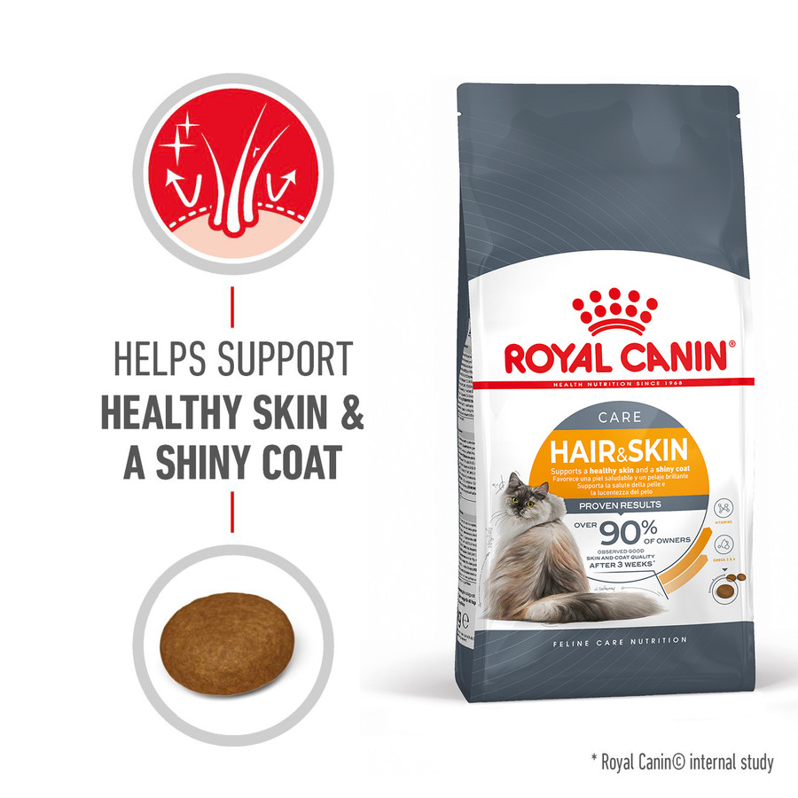 Royal Canin Hair & Skin Adult Dry Cat Food Makanan Kucing Dewasa 2kg - Image 2
