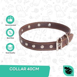 Kalung kulit Anjing Ukuran 40cm / Dog Collar