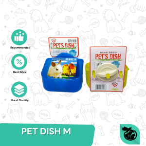 Tempat Makan Jepit Kotak - Pet Dish Kotak