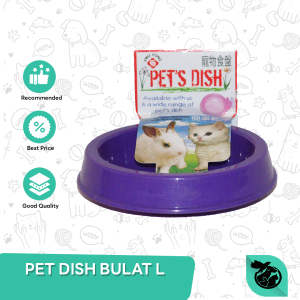 Tempat Makan hewan Gantung PETS DISH bulat pet bowl cat kucing kelinci
