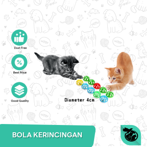 Mainan Kucing Kerincingan Cat Toys Kitten Bola Kerincing