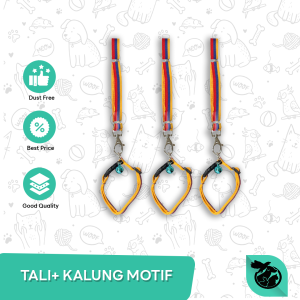Kalung Kucing Anjing Tali Tuntun Motif