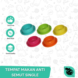 Tempat Makan Anti Semut Single Kucing - Anjing