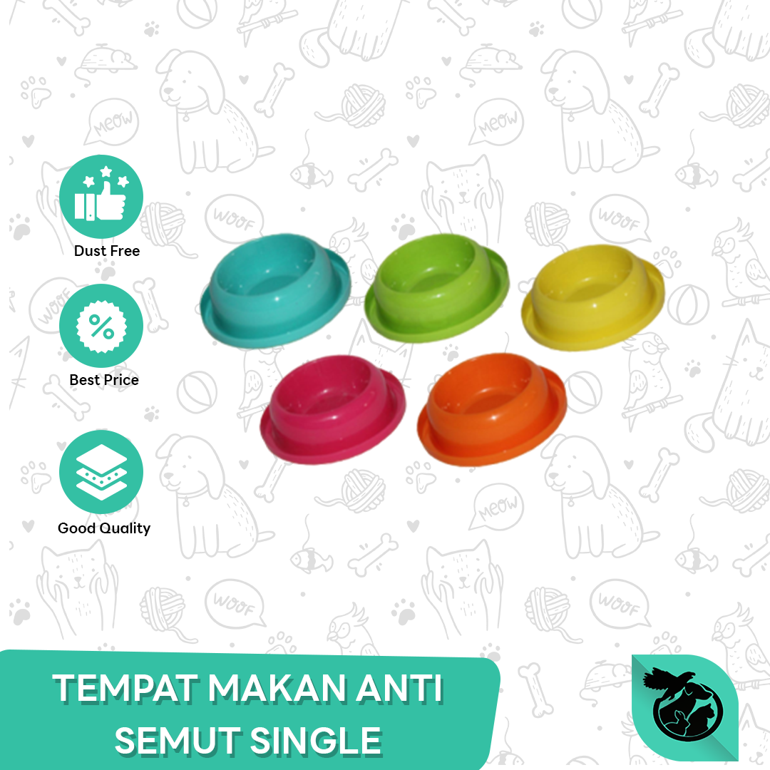 Tempat Makan Anti Semut Single Kucing - Anjing