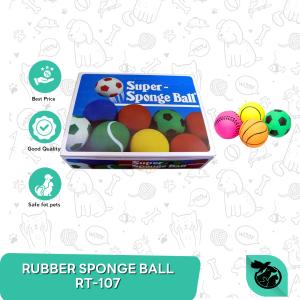 Mainan Anak Anjing SQUEEKY RUBBER SPORTS BALL