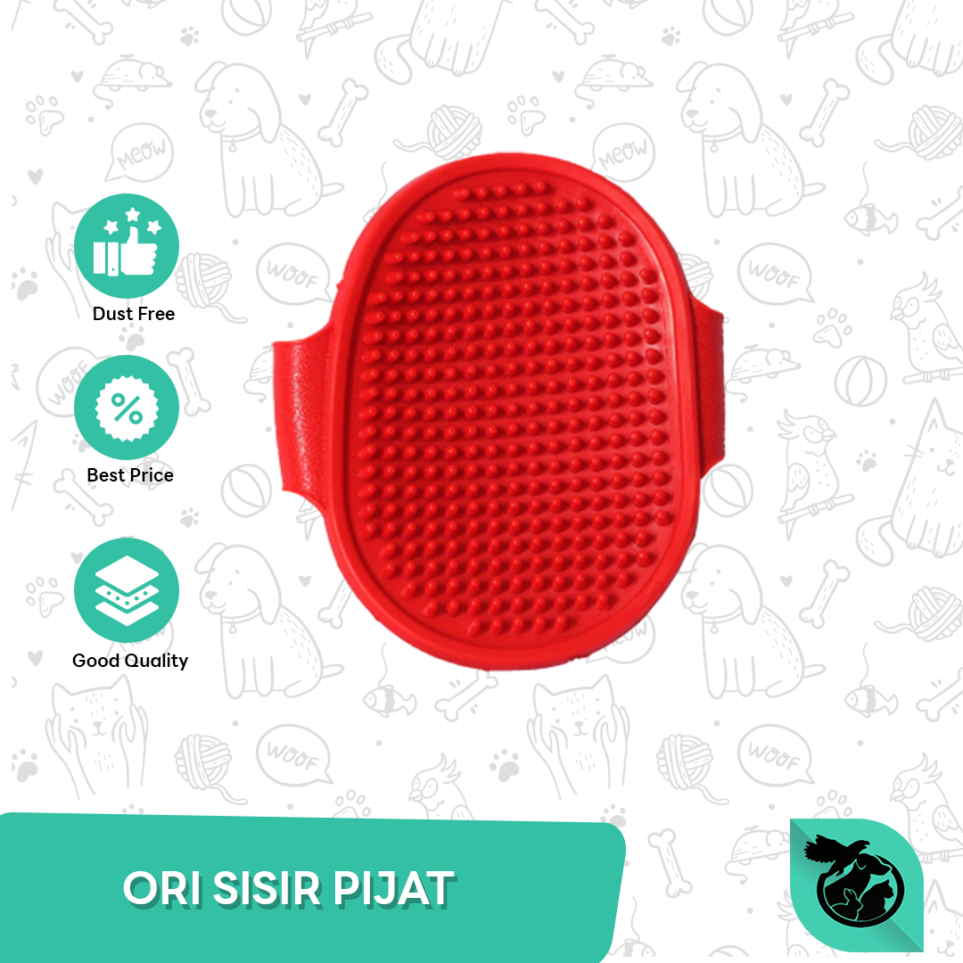 Sisir Sikat Kucing dan Anjing / Sikat Karet Sisir / Sisir Kucing Hewan