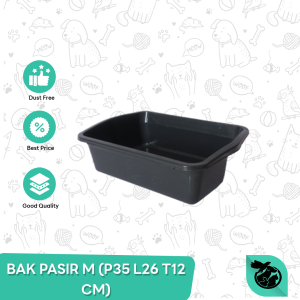 Cat Litter Box Kotak Bak Pasir Kucing Tempat Pup Kucing