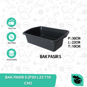 Cat Litter Box Kotak Bak Pasir Kecil Warna Kucing Tempat Pup Kucing