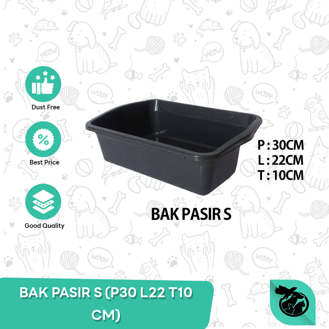 Cat Litter Box Kotak Bak Pasir Kecil Warna Kucing Tempat Pup Kucing