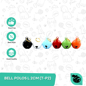 Kalung Kucing Anjing Bel Polos L 2 CM