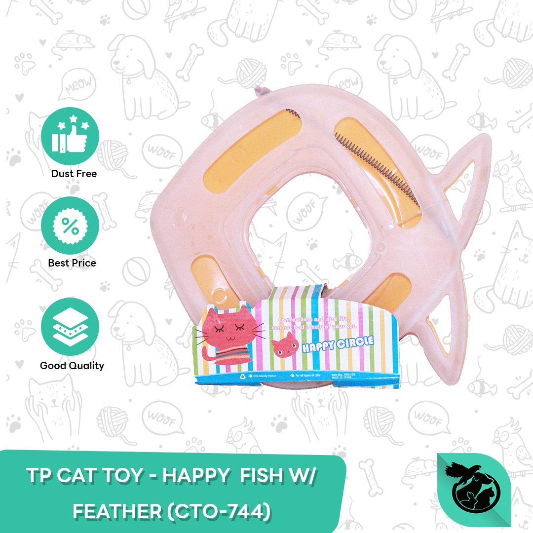 MAINAN KUCING PET TOY HAPPY FISH CTO 744