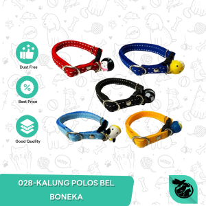 Kalung Kucing Anjing Kelinci Musang Bel Polos Boneka