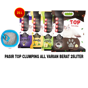Top Clumping Cat Litter Pasir Kucing Gumpal 5lt