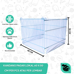 Kandang pagar lokal kelinci kucing anjing Murah 60 X 50 CM