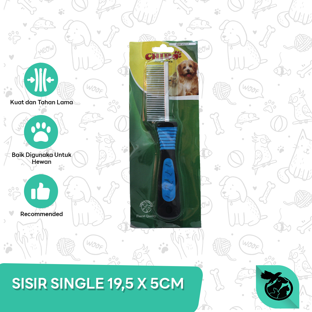 Sisir serit kutu Single Kucing Anjing Kelinci