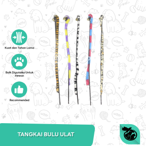 Mainan kucing tongkat tangkai bulu Ulat cat toys toy