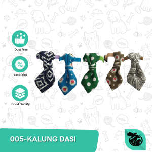 Kalung Dasi Kucing Anjing Motif Warna Warni