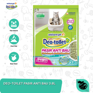 Pasir Kucing Cat Litter Unicharm Deo Toilet Anti Bau 3.8 Litter
