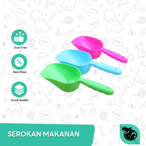 Serokan Scoop Sendok Makanan Hewan Cat Food Anjing Kucing Kelinci
