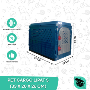 Kandang Lipat Hewan Kucing Anjing Pet Cargo S