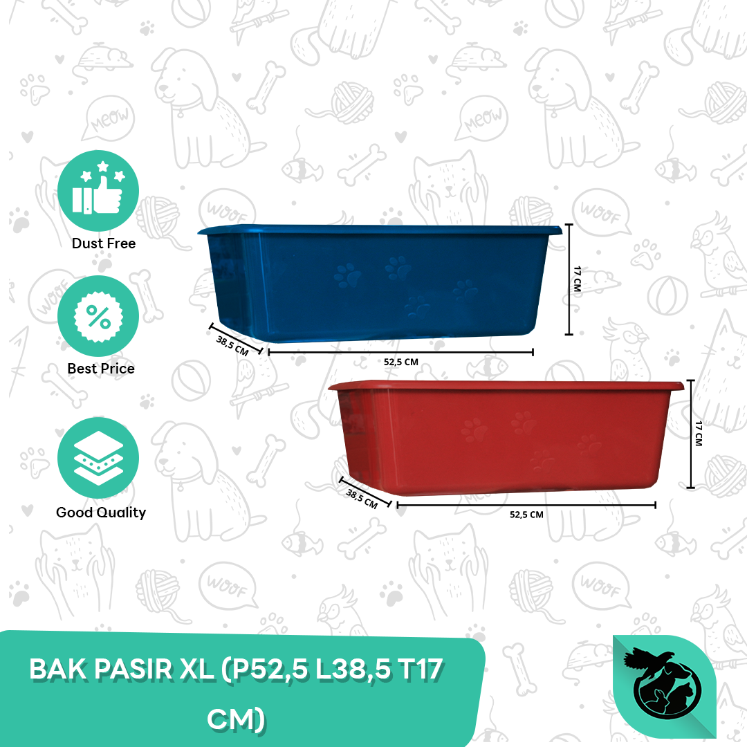 Bak Pasir Kucing Cat Litter Box Tempat Pasir Toilet kucing