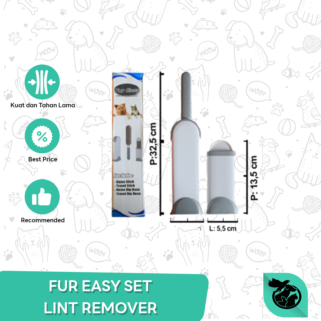 Pembersih Bulu Hewan Kucing Anjing Fur Easy Lint Pet Hair Remover