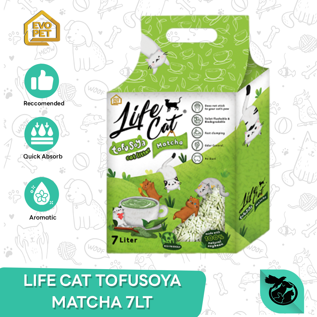 Life Cat Tofu Soya Cat Litter Pasir Kucing 7lt