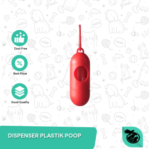 Dispenser poop Bag Tempat kantong Plastik Sampah poop