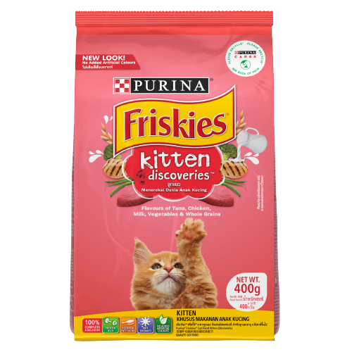 Friskies Kitten Discoveries Dry Cat Food Makanan Anak Kucing 400gr
