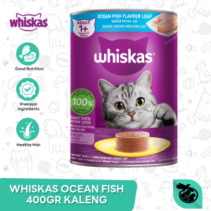 Makanan Kucing Whiskas Ocean Fish 400 Gram - Wiskhas Kaleng Wiskas Ikan Laut 400Gr