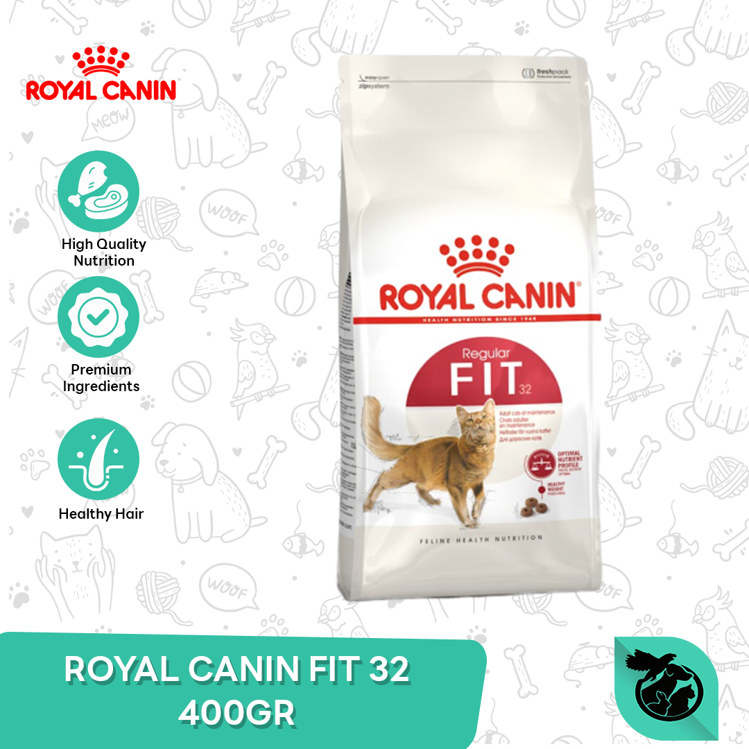Royal Canin Fit Adult Dry Cat Food Makanan Kucing Dewasa 400gr
