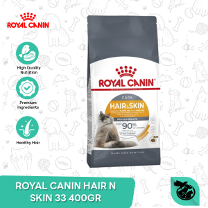 Royal Canin Hair & Skin Adult Dry Cat Food Makanan Kucing Dewasa 400gr