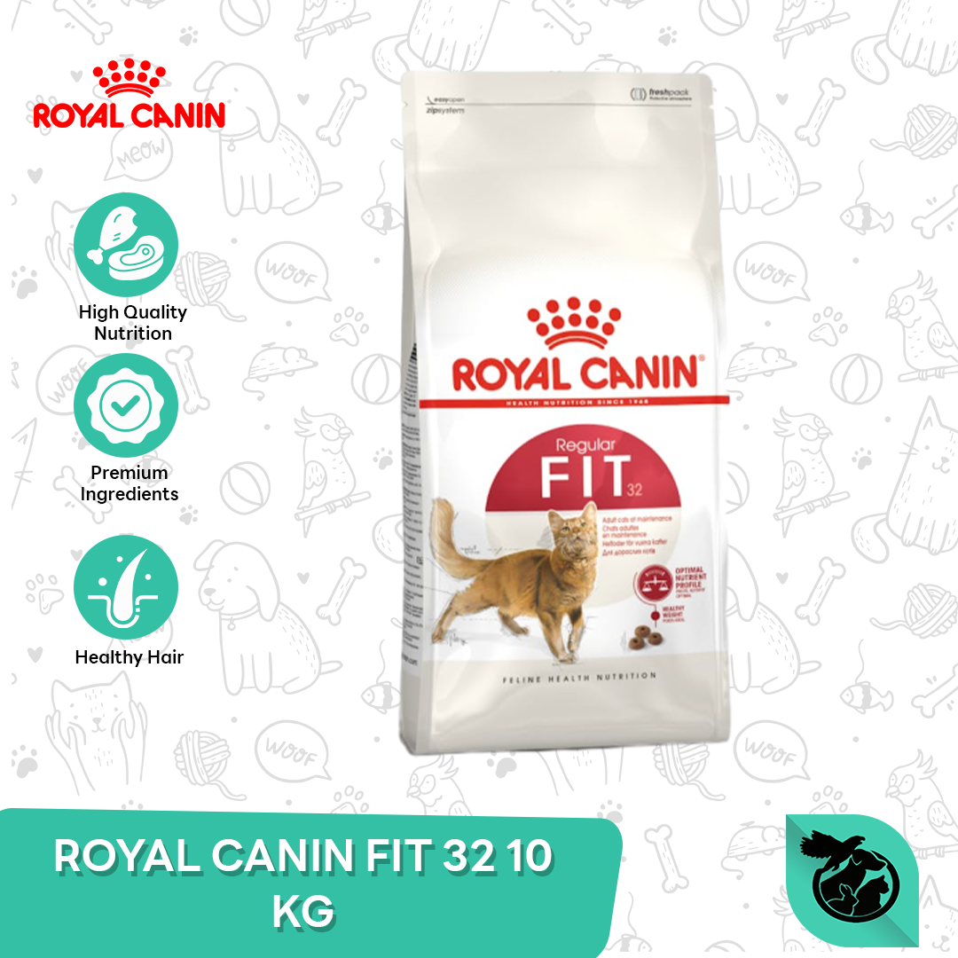 Royal Canin Fit Adult Dry Cat Food Makanan Kucing Dewasa 10kg